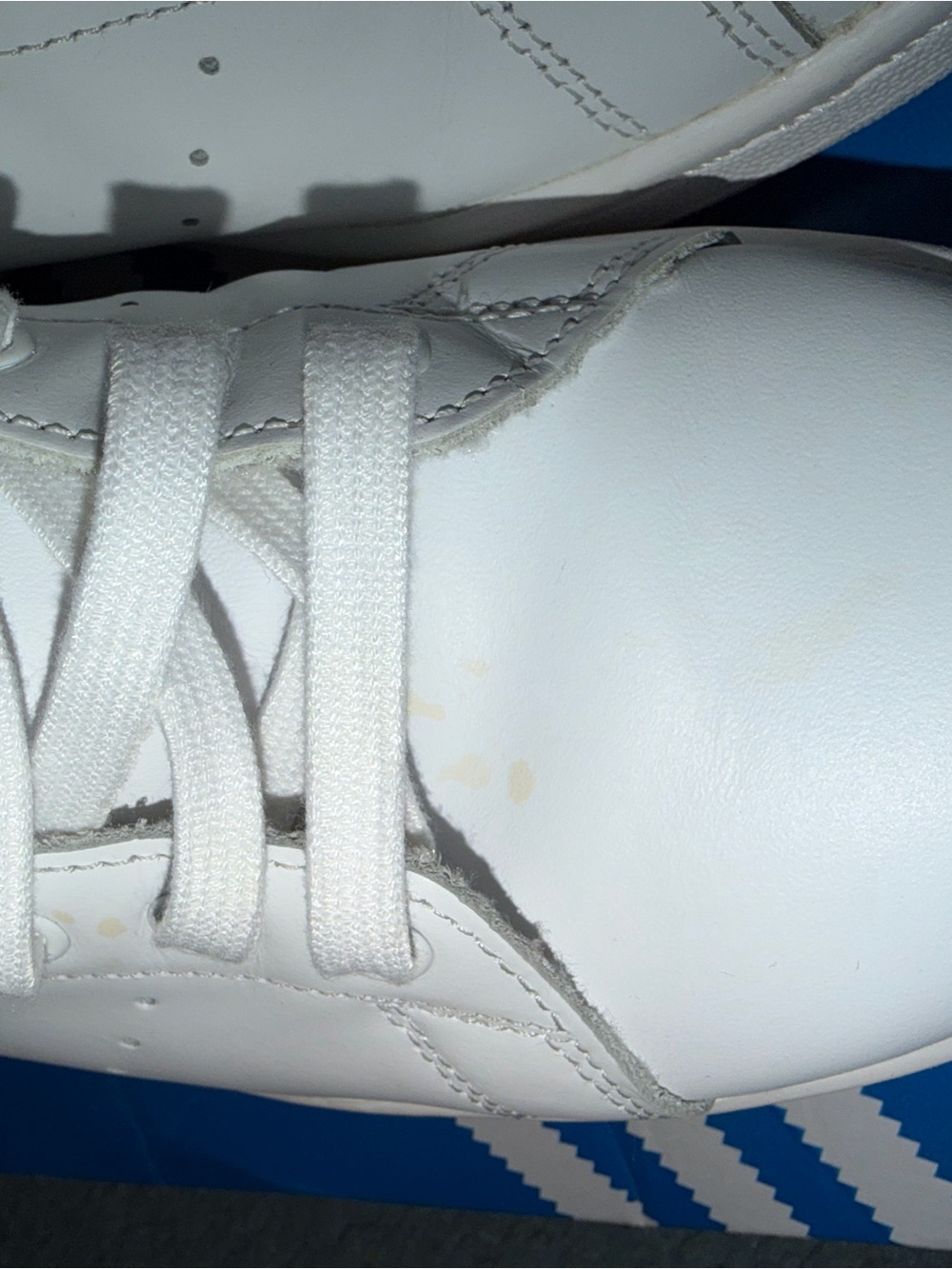 adidas White Stan Smith Classic Leather Sneakers - Picture 9 of 15